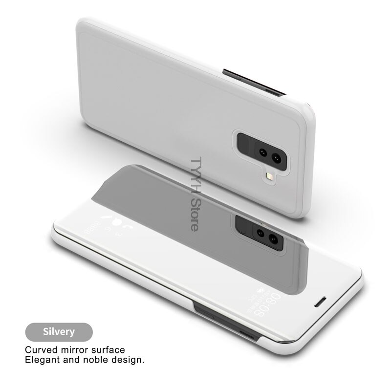 Smart Spiegel Case Voor Lg K61 Gevallen Fundas Leather Flip Cover Voor Lg K61 K 61 K6 1 LGK61 Magnetische telefoon Case Etui Capa Hoesjes: Silver