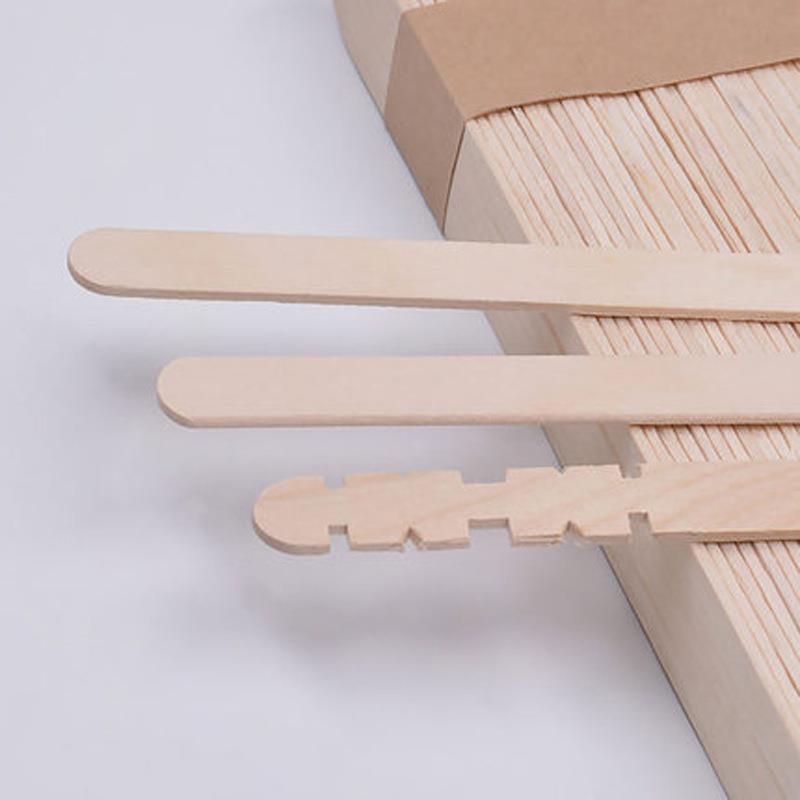100PCS Kids Popsicle Stick Ice Cube Maker Colorful Cream Tools Model Special-Purpose Wooden Craft Stick Lollipop Mold