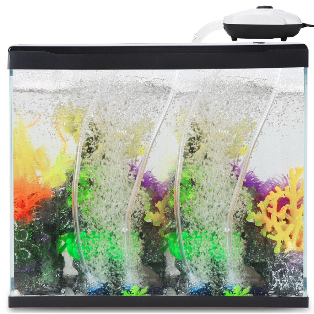 Rs -600/700/800/900/1000 aquarium luchtpomp stille compressor enkele en dubbele uitlaat zuurstofpomp aquarium aquarium accessoires