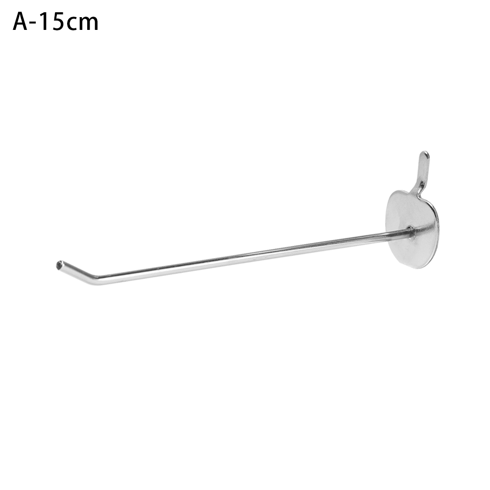 5Pcs Display Haken Magazijnstellingen Supermarkt Plank Display Hanger Enkele Pegboard Haak Peg Retail Shop Garage Keuken Rack: A-15cm