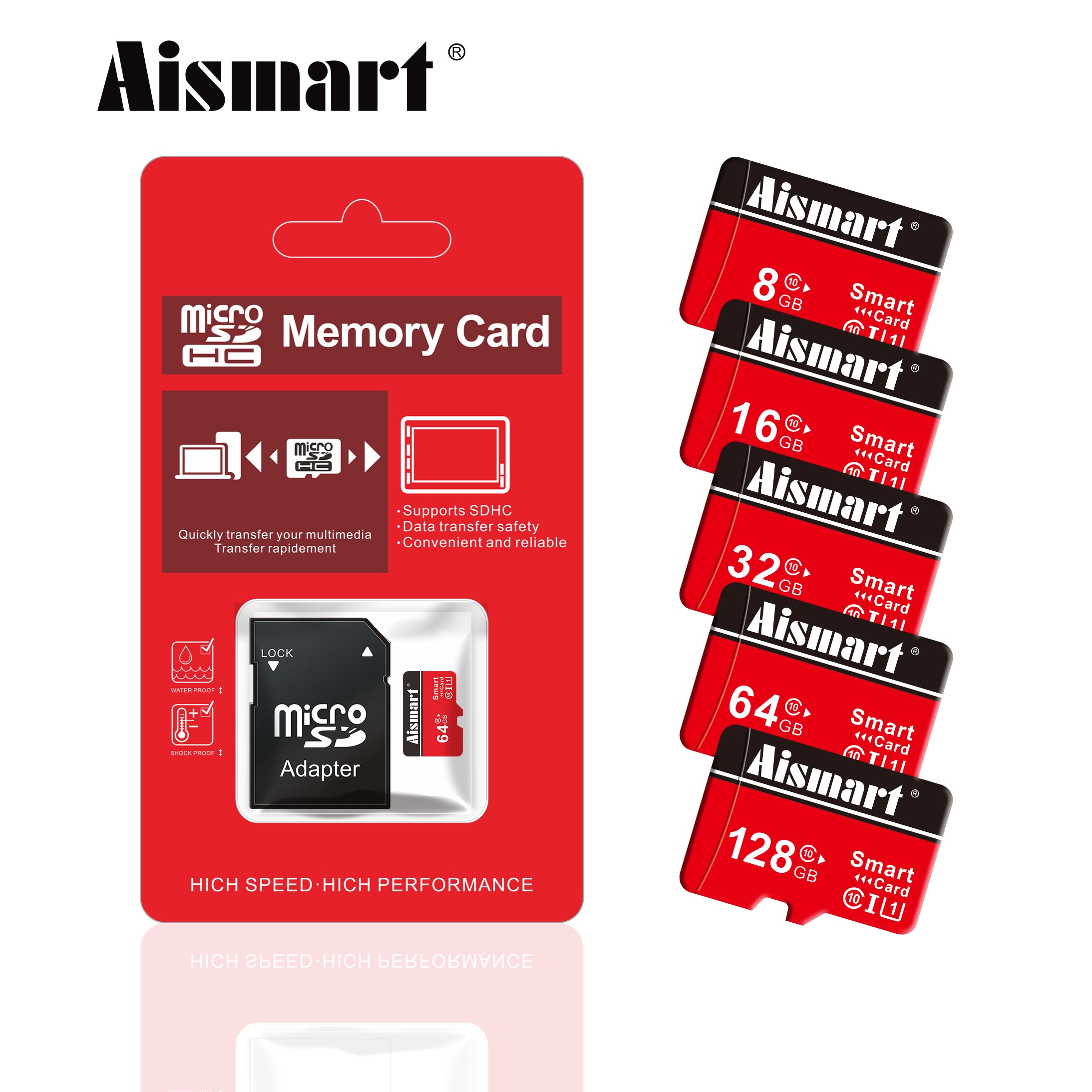 Carte mémoire Micro SD haute vitesse, 8 go, 16 go, 32 go, 64 go, classe 10, 128 go, 256 go, TF, stockage pour téléphone, tablette