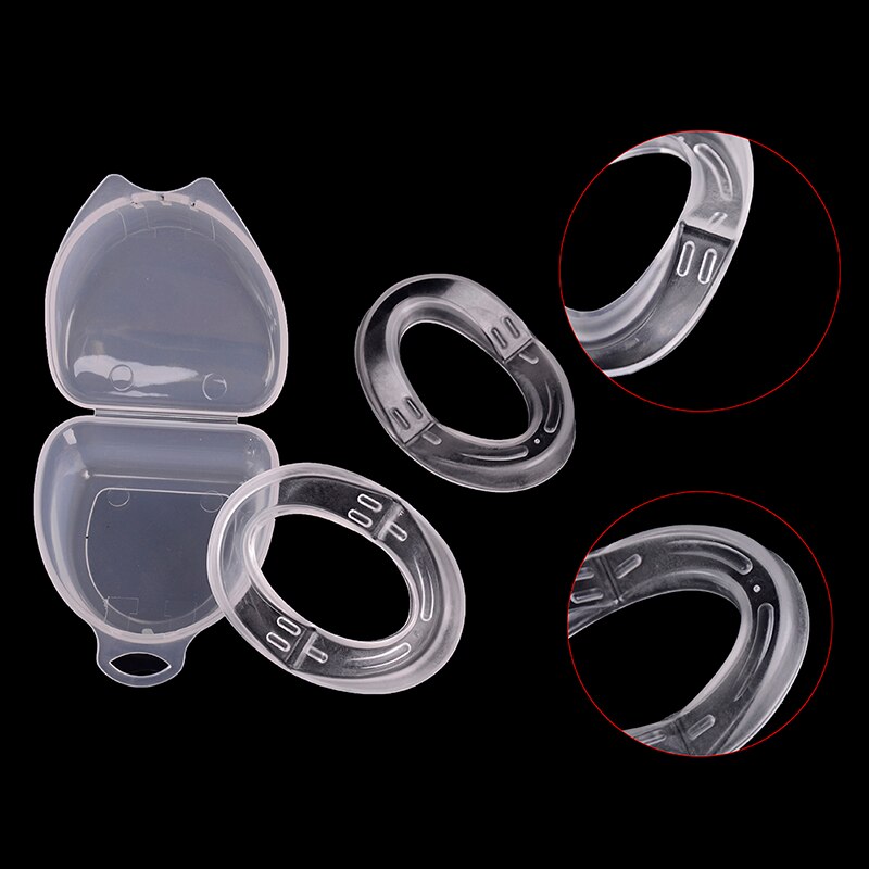 Anti Bruxism Mouth Guard Oral Teeth Grinding Sleep Apnea Guard Double Layer Mouthpiece Stop Snoring Device Foldable Apnea Aid