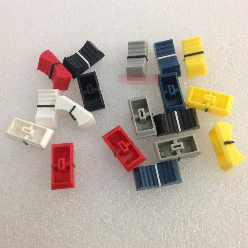 12 Stuks Mixer Rechte Schuifdeuren Potentiometer Knop Cap Fader Plastic Cap Boring 4Mm/Voor Yamaha MG166CX-USB MG206C-USB Cap cove