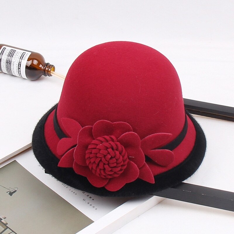 Chapeaux Fedora Femmes Vente en gros Nouveau Designer Chapeau Fedora en laine à