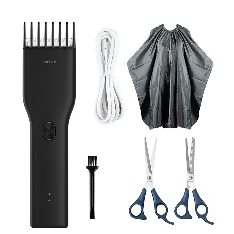ENCHEN Hair Clippers For Men USB C Fast Charging Hair Trimmer Cordless Hair Cutter Rechargeable Beard Trimmer Grooming Shaver: Black suit