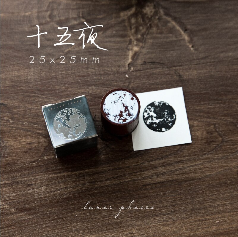 Vintage maanserie ins stijl decoratie stempel houten rubberen stempels voor scrapbooking briefpapier diy knutselen standaard stempel