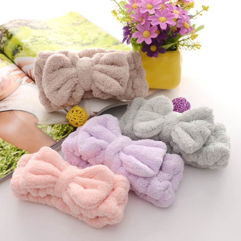 Kuscheliges Hasenohren-Haarband Aus Flanell Für Herbst & Winter – Bequemer Stirnband-Schmuck Zum Schminken & Waschen
