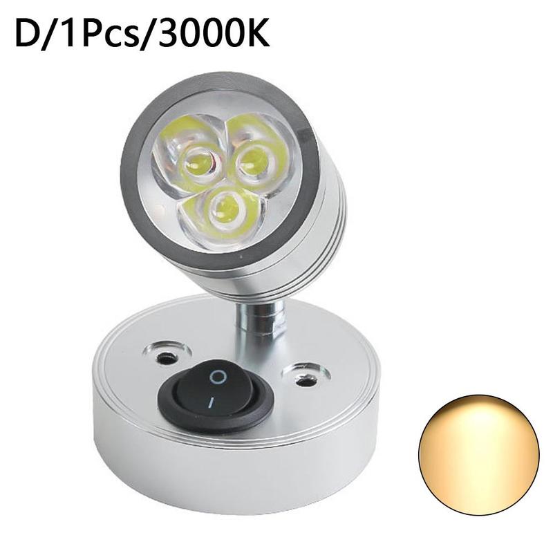 LED Reading Light DC 12V RV Boat LED Light Wall Lamp Camper Van Caravan Boat Interior Spot Light Cabin Bedside Night Light: D