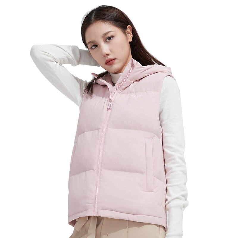 KAMEL Unten Jacke Frauen Herbst Winter Neue Stil Kurze Leichte Stand-hoch Kragen Unten Weste Jacken draussen Wandern kleidung: Rosa / S