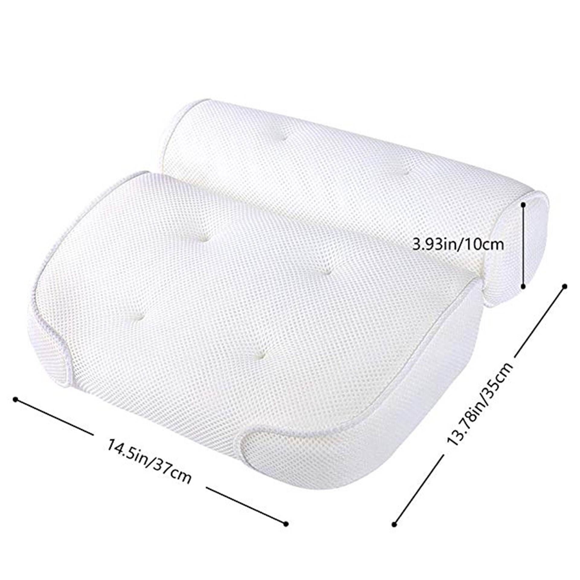 Oreiller de bain SPA doux et épais, appui-tête de baignoire avec dossier, coussin de cou à ventouse, accessoires de salle de bain, faire une sieste