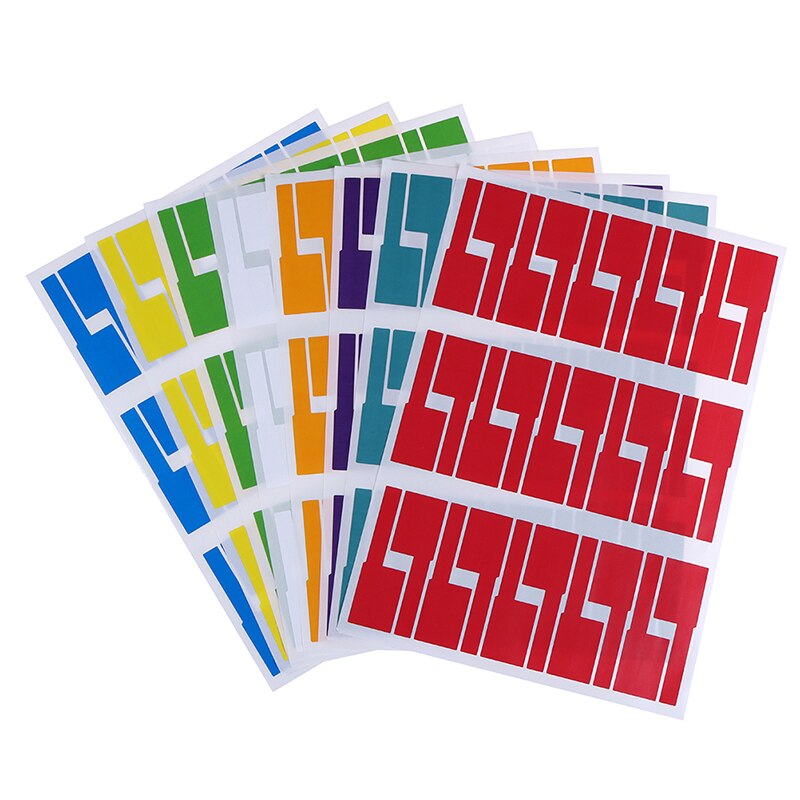Etiquetas de Cable autoadhesivas de colores útiles, etiquetas de identificación impermeables, pegatinas, herramienta de marcador, organizadores de cables de fibra, 300 Uds.
