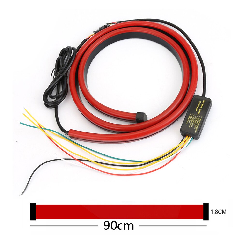 90cm/100cm Car Strip Light for Vehicle DC 12V Traffic Safety LED Multi-mode Left/Right Turn Signals Double Flash Brake Light: 90cm