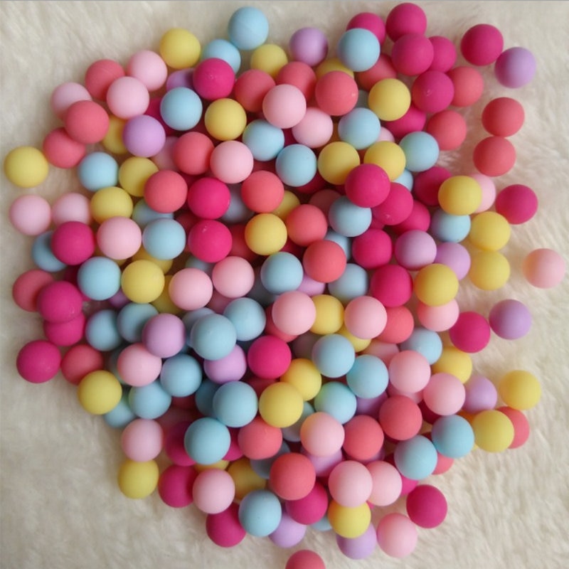 Mini billes colorées bonbon pour résine, 6mm 8mm, 100 pièces, Mini boules mates pour décoration et Nail Art, sans trous, embellissement rond