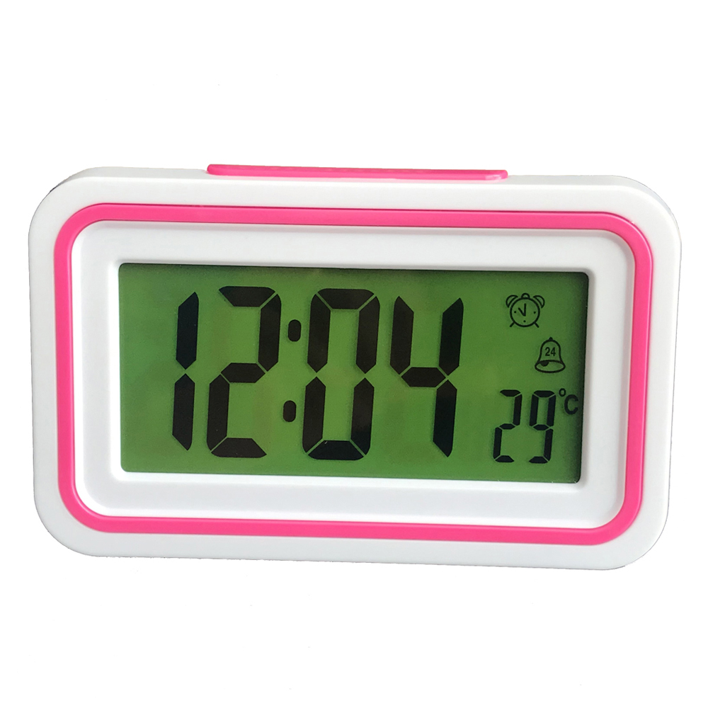 Digital español reloj despertador hablando de tiempo y temperatura para chico dormitorio de los niños despierta