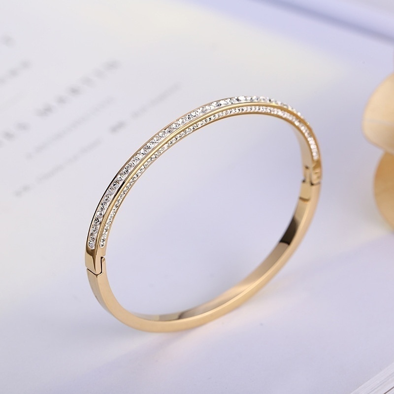 Zircon Bracelet Classic Simple Women's Bracelet Romantic Bridal Party Wedding Accessories Popular Jewelry Bracelet