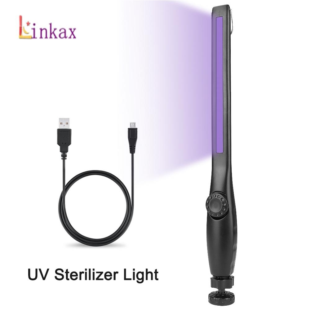 Usb Oplaadbare Draagbare Ultraviolet Lamp Uv Sterilisator Licht Bactericide Lamp Handheld Uvc Desinfectie Light Led Werk Lamp