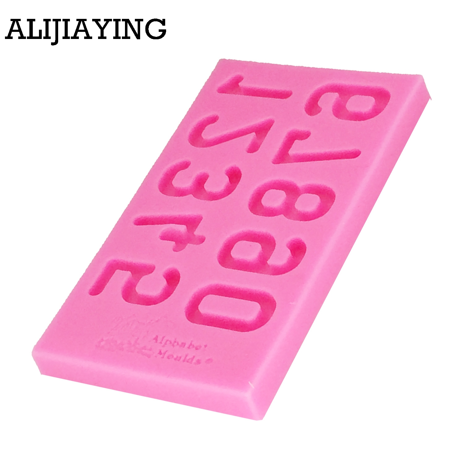 M1190 Nummers Siliconen Fondant Mold Sugarcraft Cake Decorating Gereedschappen Fimo Klei Chocolade Gumpaste Mallen