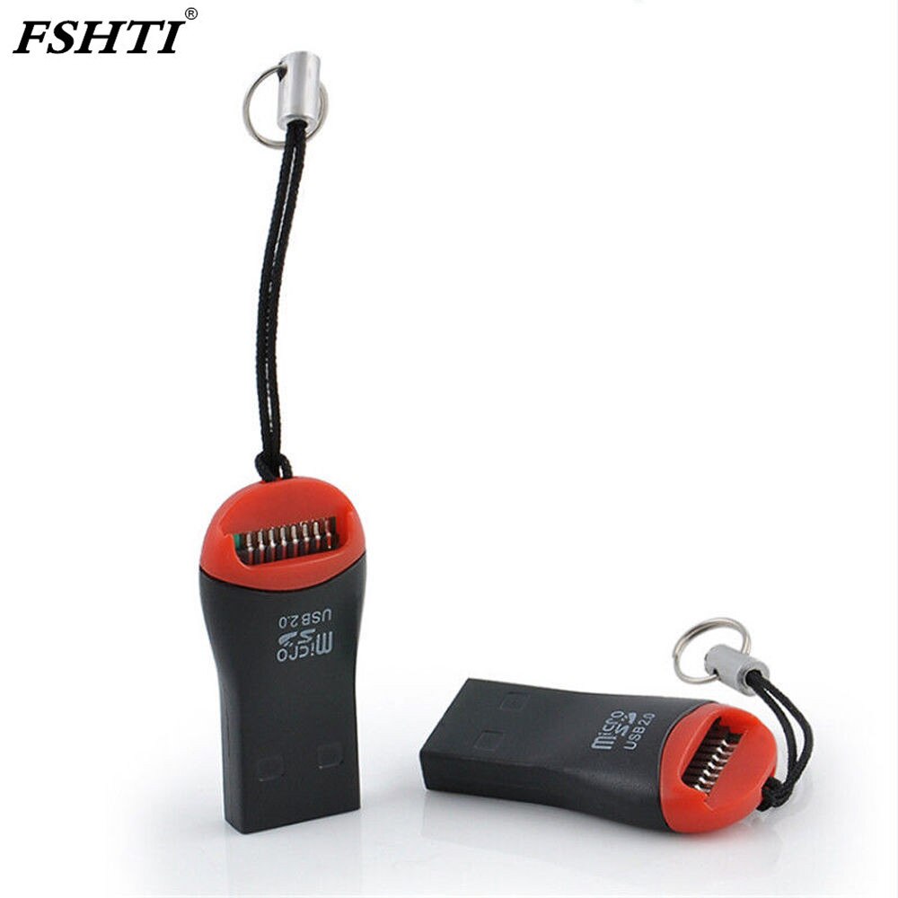 Mejor Precio 2 unids/lote USB 2,0 Micro SD SDHC tarjeta de memoria Flash TF lector Mini adaptador para portátil 0,35