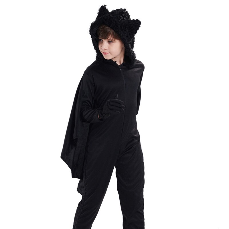 Halloween kostyme nøytral flaggermus form cosplay helkjole ytelse dansefest kostyme gutt karneval