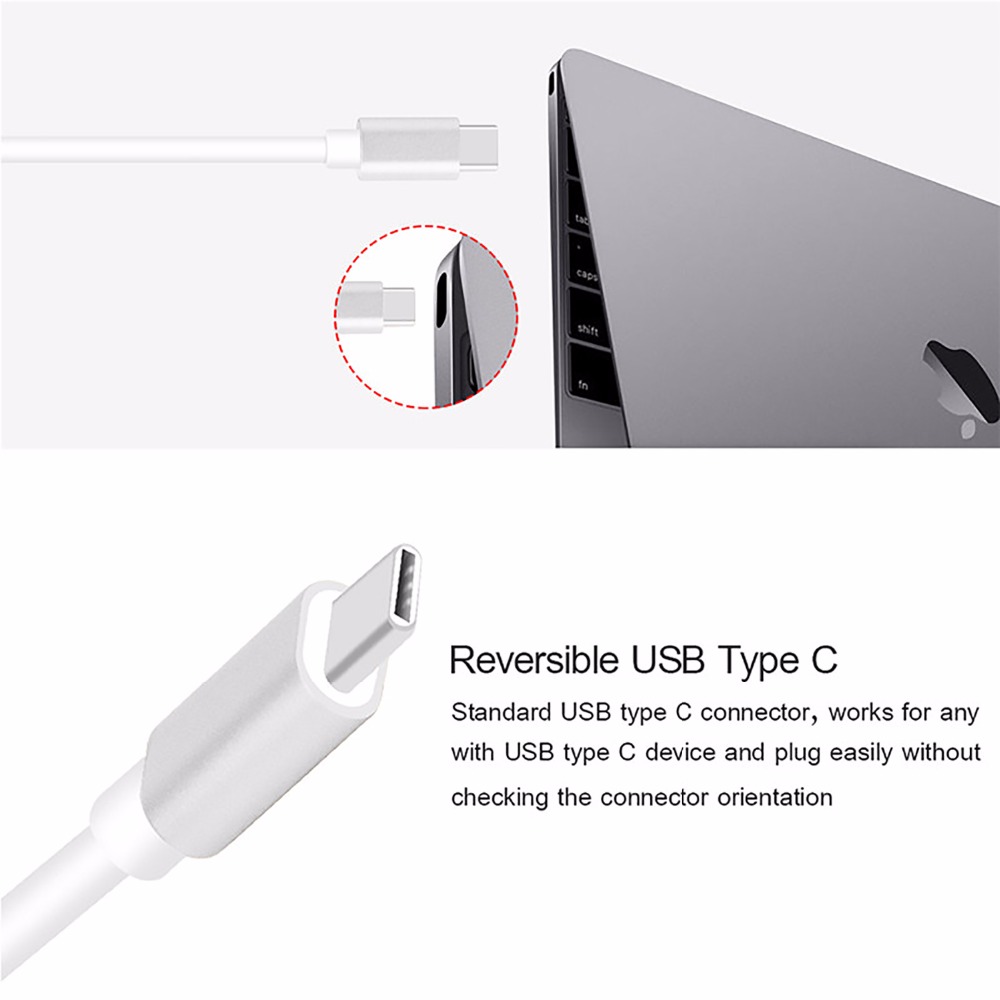 USB-C zu HDMI Adapter (Unterstützt 4 K/60Hz) -typ-C 3 in 1 Konverter für Macbook, Mac Profi, iMac & Mehr USB 3.0 Typ-C Geräte