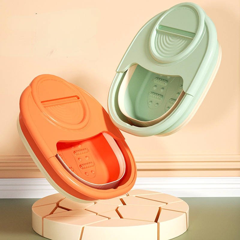 Foldable Foot Bath Bucket Massage Foot Wash Basin Home Laundry Tub Bucket Children's Foot Bath Basin Portable Foot Soak foot Tub