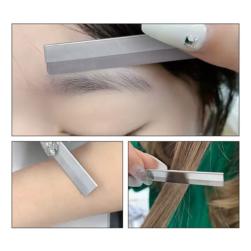 Enkelzijdige Scheermesjes, 100 Stuks Roestvrijstalen Wenkbrauwscheermes, Rechte Scheermesjes Wegwerp Veiligheid Scheermesjes Wenkbrauw Trimm
