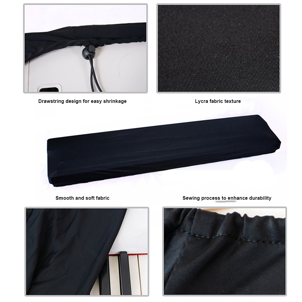 Electric Digital Piano Keyboard Cover Dustproof Elastic Adjustable For 61 73 76 88 Key MYDING