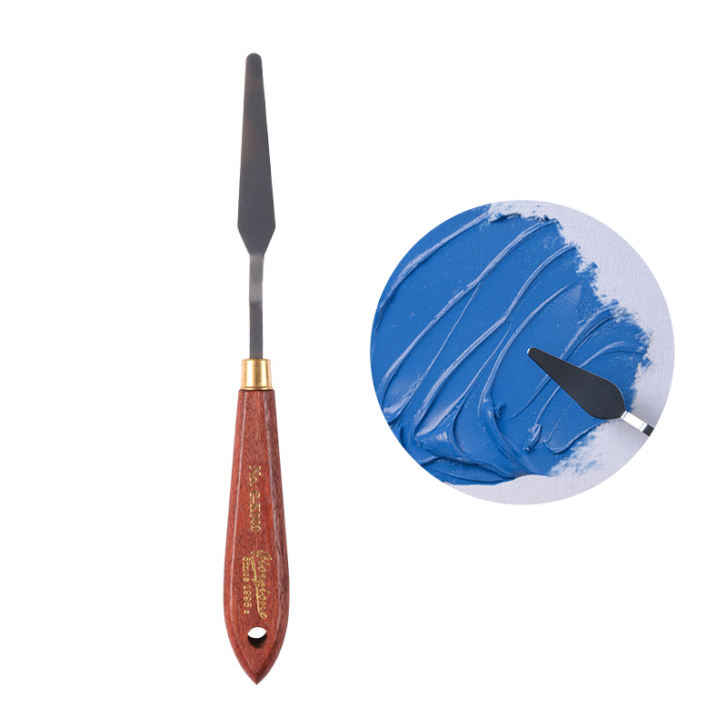 Espátula de artista, cuchillo de paleta, juego de cuchillos de pintura, raspador de mezcla de pintura, cuchillo de paleta de acero inoxidable, espátula artística de pintura