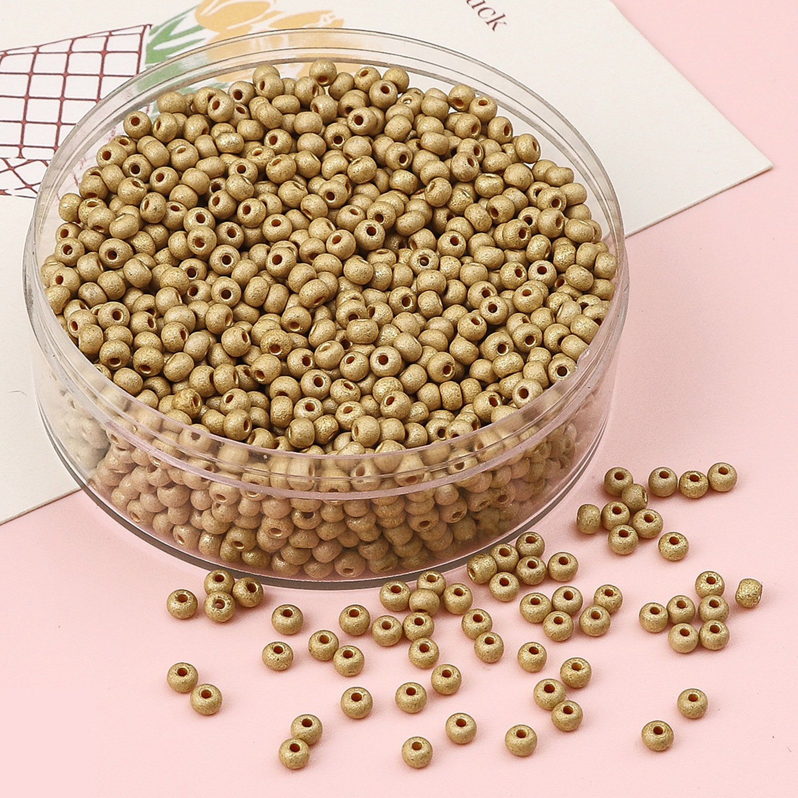 2mm/3mm/4mm Glass Seed Beads Box Czech Glass Beads For Jewelry Making Round Metallic DIY Bracelet Earrings About 10 Grams