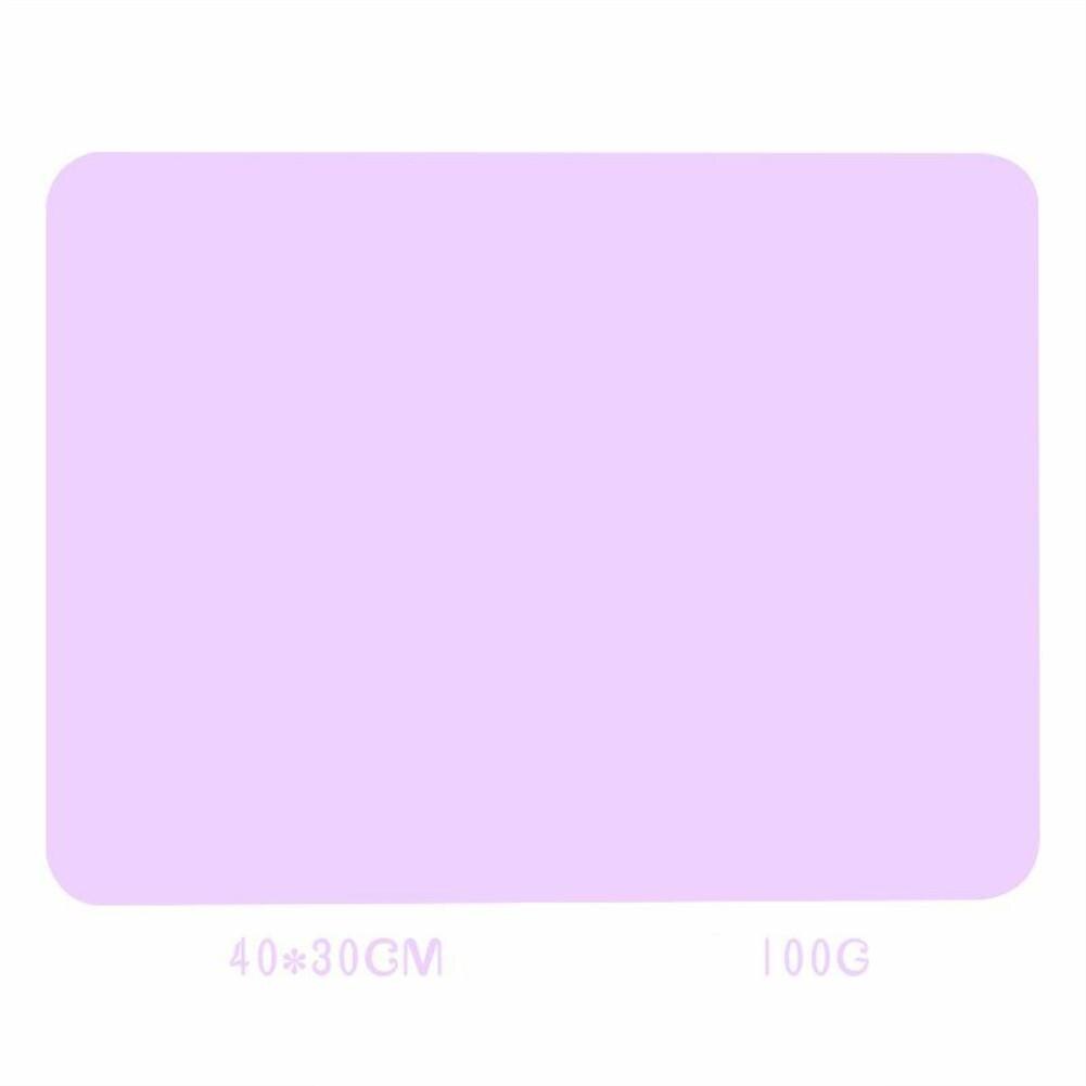 40*30Cm Siliconen Bakken Matten Oven Liner Mat Warmte Isolatie Pad Bakvormen Servies Matten: Light purple