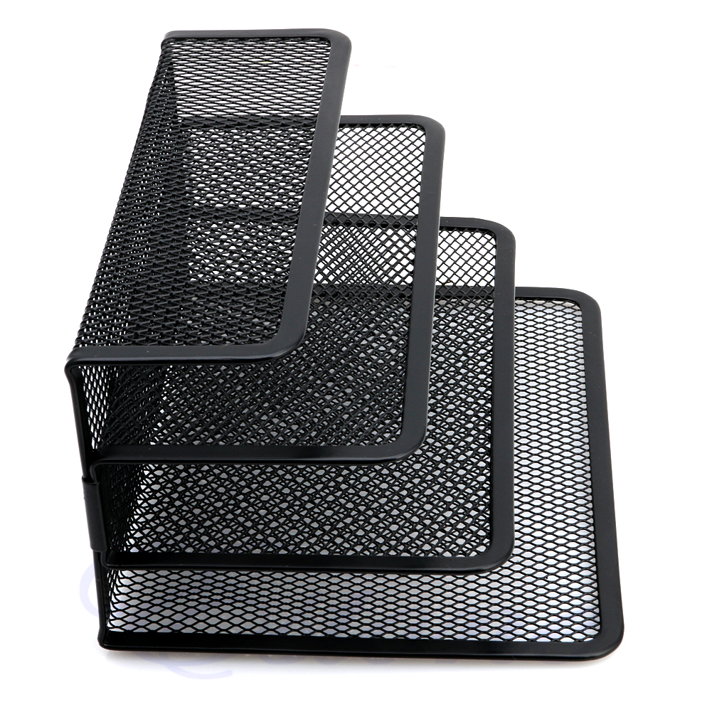 Black Document Desk Mesh Letter Sorter Mail Tray Office File Organiser Business