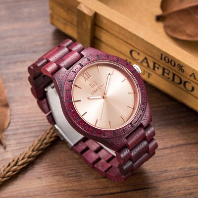 casual horloge natuurlijke zeldzame houten horloge met mannen temperament horloge natuur charm horloge