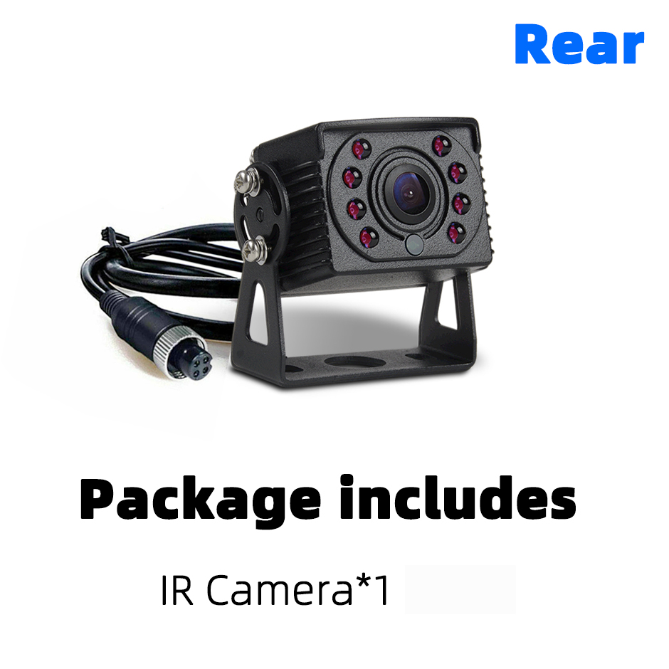 car Rear View Camera UV sensor light control AV 4 pin aviation For Truck/Trailer/Pickups/RV Truck Backup Camera Heavy Duty QXNY: add 15m 4pin cable