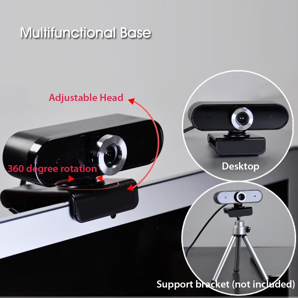 GL68 Professionele Hd Webcam Video Conferencing Chatten Opname Mini Usb Camera Met Microfoon Voor Computer Laptop