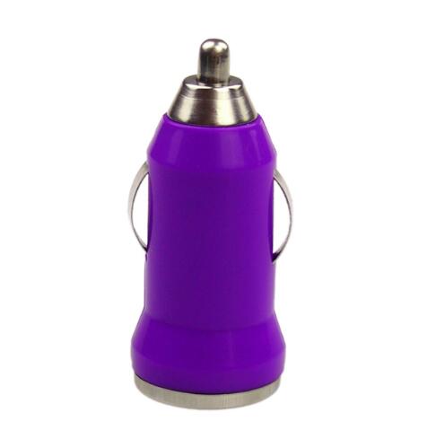 USB Car Charger Mobiele Telefoon Oplader voor iPhone voor Samsung voor Xiaomi Snelle USB Charger Adapter Auto Tabletten: Purple