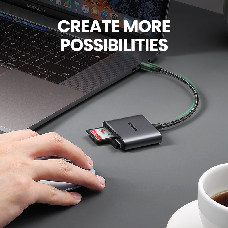 Ugreen USB C Kartenleser Typ C zu SD Mikro SD Kartenleser für PC iPad Laptop Zubehör Speicher SD kartenleser Adapter Für Telefon