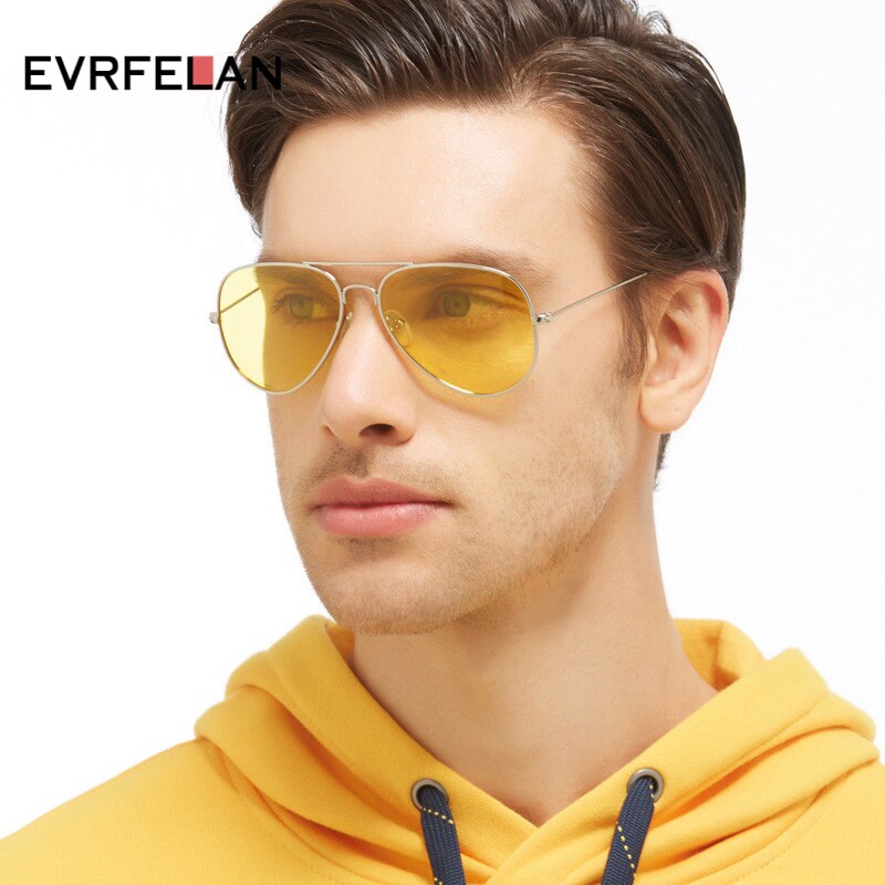 Night Vision Glasses Men Driving Yellow Lens Women Sunglasses Classic Driver Sun Glasses UV400