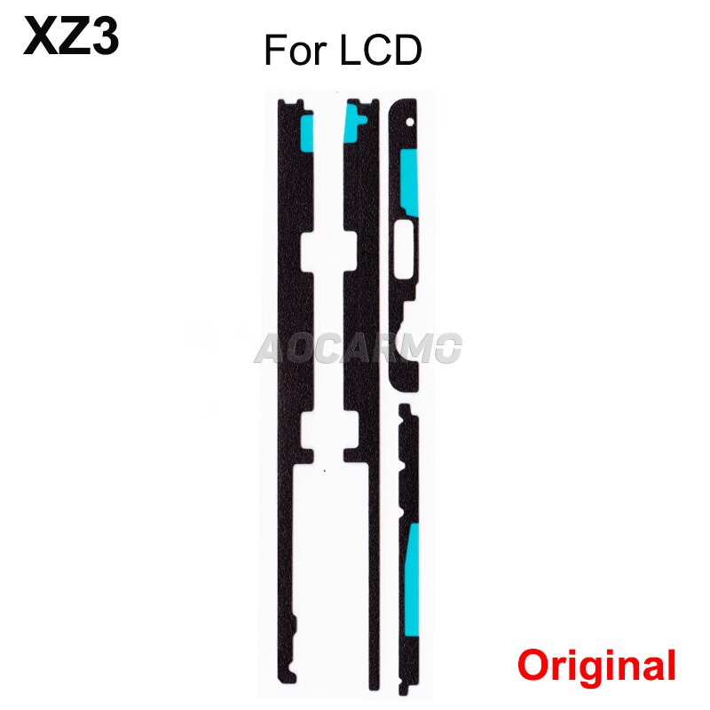 Aocarmo For SONY Xperia XZ3 H9493 Front LCD Display Waterproof Adhesive Back Door Battery Cover Sticker Glue Replacement 6.0&quot;: For LCD  Original