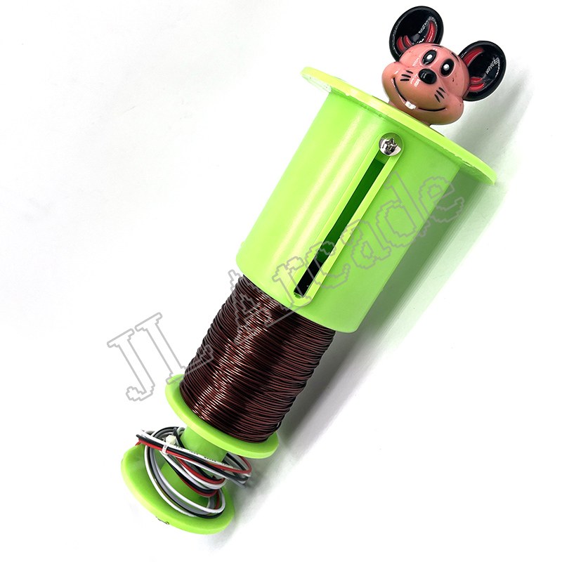 Accesorios para máquinas de juego de hámster, bricolaje, cabeza de ratón de dibujos animados, rana, cilindro de plástico, juego de Arcade: Rojo