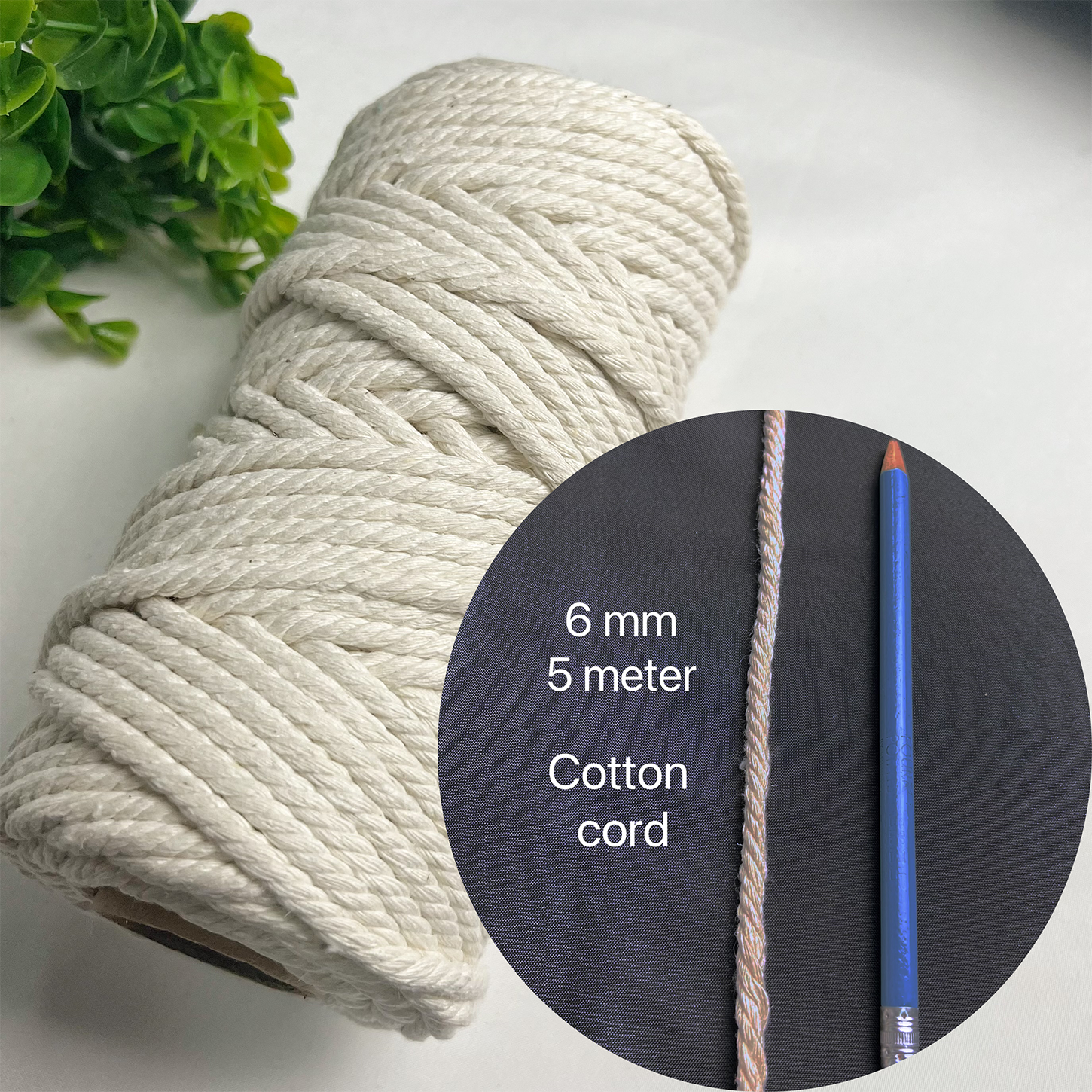 Cordón de algodón macramé cortado a mano de 1/2/3/4/5/6/8/10mm, cuerda de yute, hilo trenzado para manualidades DIY, decoración para de boda en casa: Níquel negro