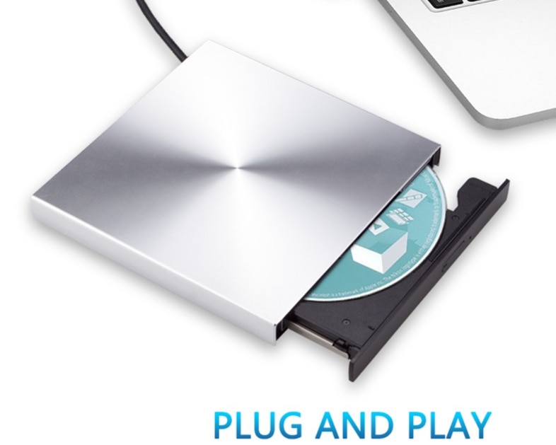 Usb 3.0 Dvd Brander Aluminiumlegering Externe Cd Speler Slim Draagbare Optische Drive Voor Macbook Notebook Laptop/Windows