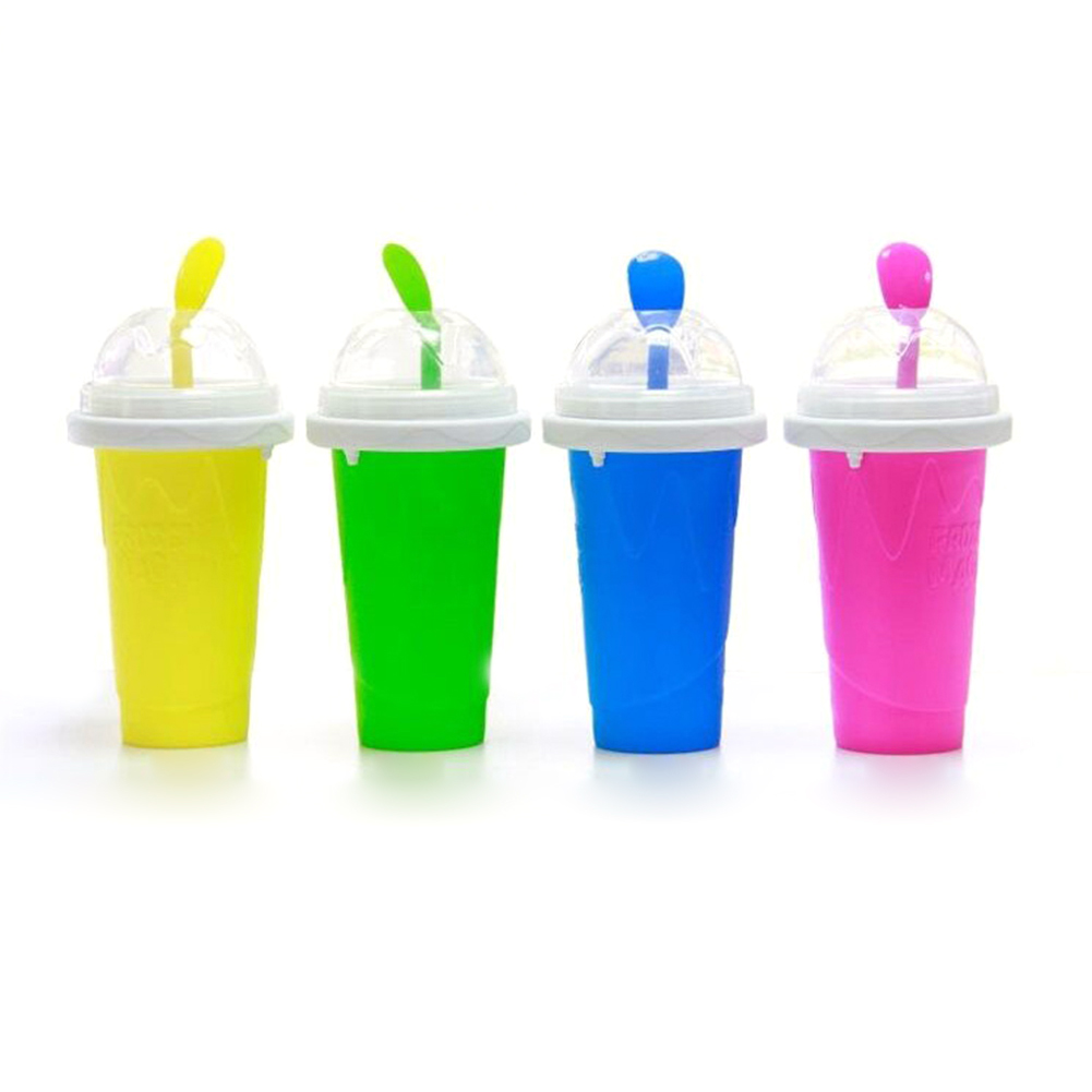 Squeeze Homemade Cup Quick Frozen Slushy Shake DIY Ice Cream Maker Homemade Bottle for Summer Juice Ice Cream Smoothies Cup
