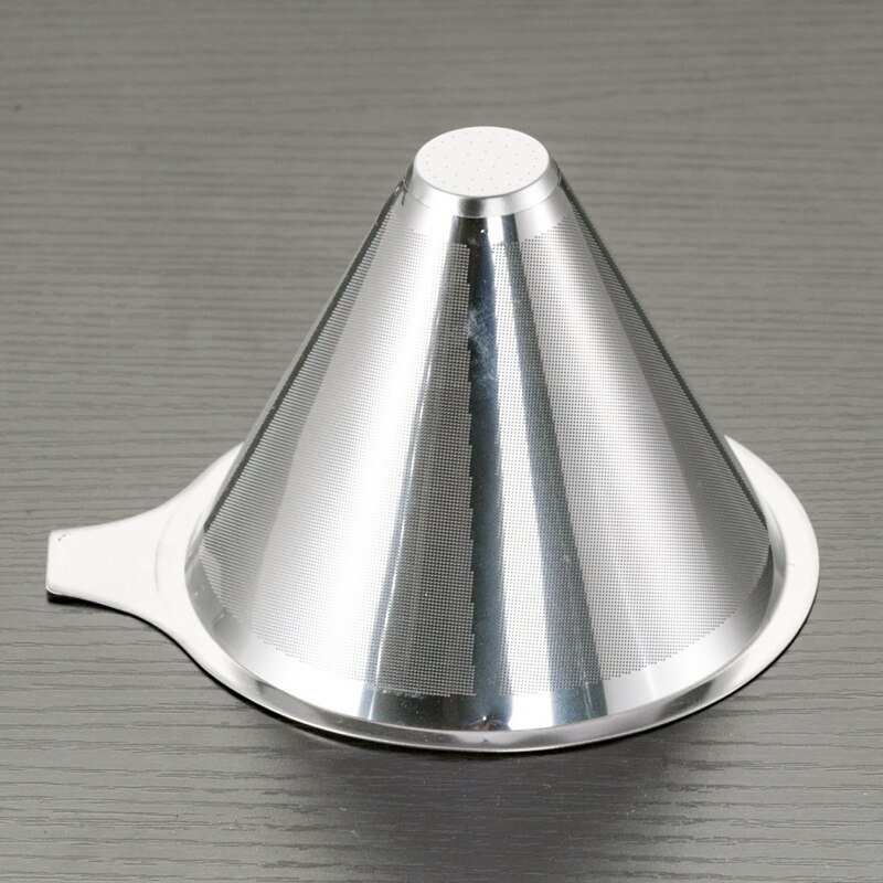 Stainless Steel Reusable Drip Coffee Filters Dripper Pour Over Coffee Filter Funnel Metal Mesh Basket Coffeeware Barista Tools