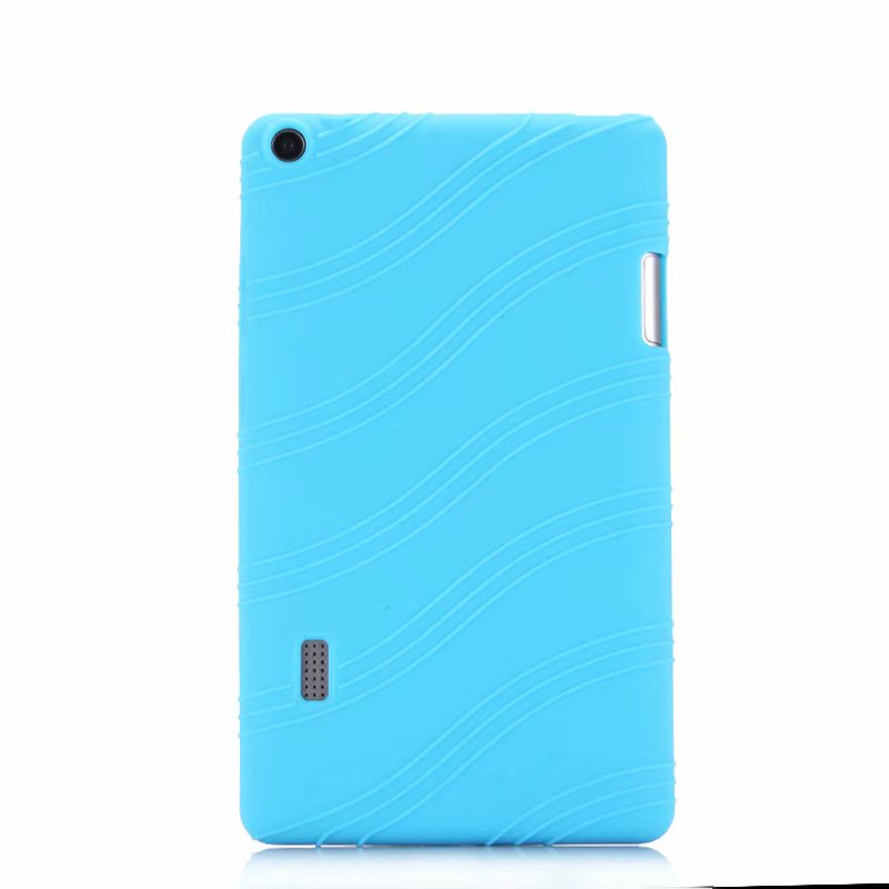 Doux étui pour Huawei T3 7 WiFi Version étui pour tablette Support de Silicone Protège La coque Pour Huawei MediaPad T3 7.0 BG2-W09 étui pour tablette: sky blue