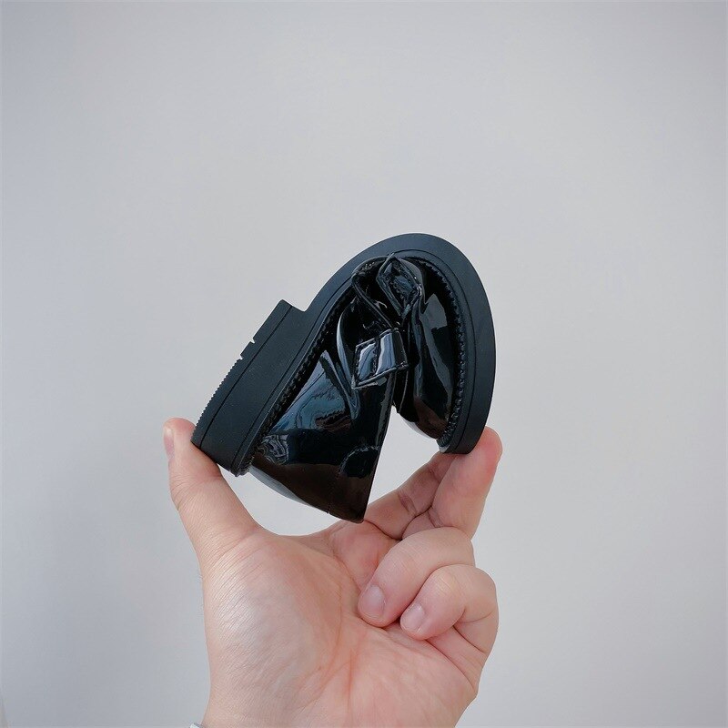 Girls Shoes 2022 Spring Baby Shoes Kids Party Princess Toddler School Shoes Children Flats Classic Soft Sole Platform