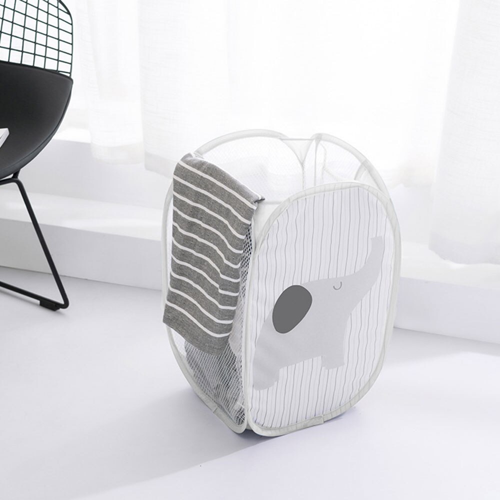 1 pcs Folding Laundry Storage Basket Folding Clothes Toy Bucket Holder Organizer Large Capacity Portable Sundries Organizer