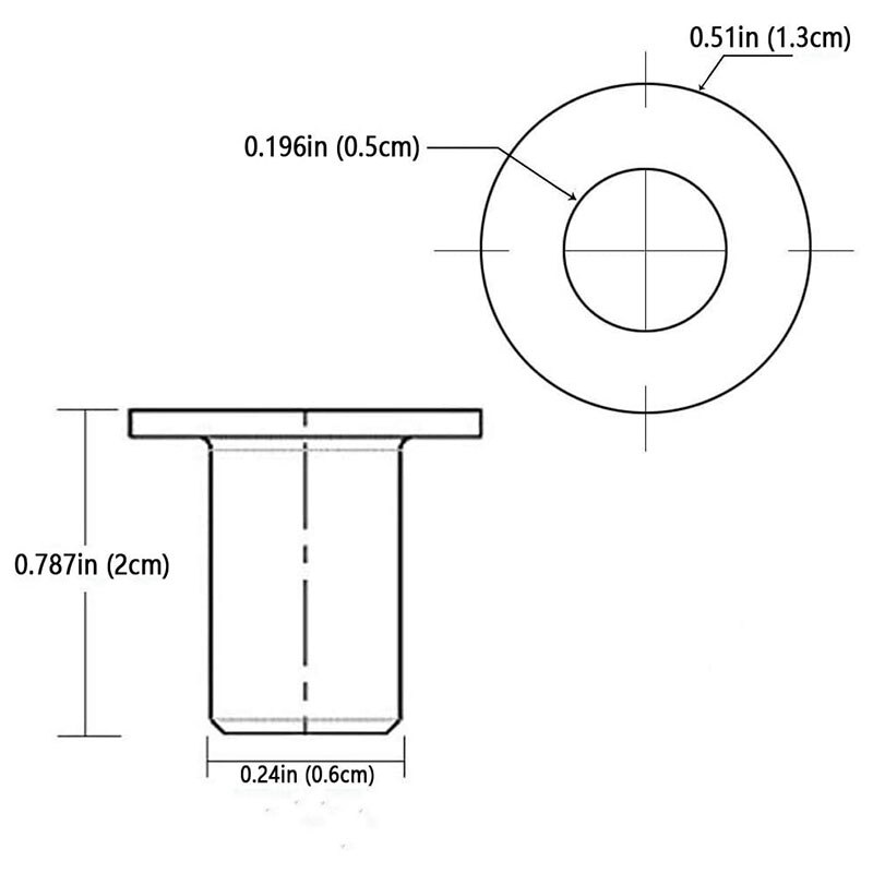 ! 60 stk. rustfrit stål beskyttelsesbøsninger beskyttende ærmer til 1/8 tommer wire wire gelænder, diy balustrade  t316