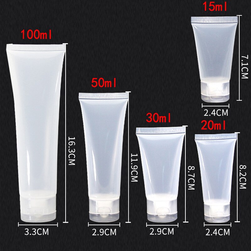 15/20/30/50/100ml Portable Refillable Cosmetic Travel Liquid Dispenser Bottle for Shampoo Soap Sub-bottling Liquid Container