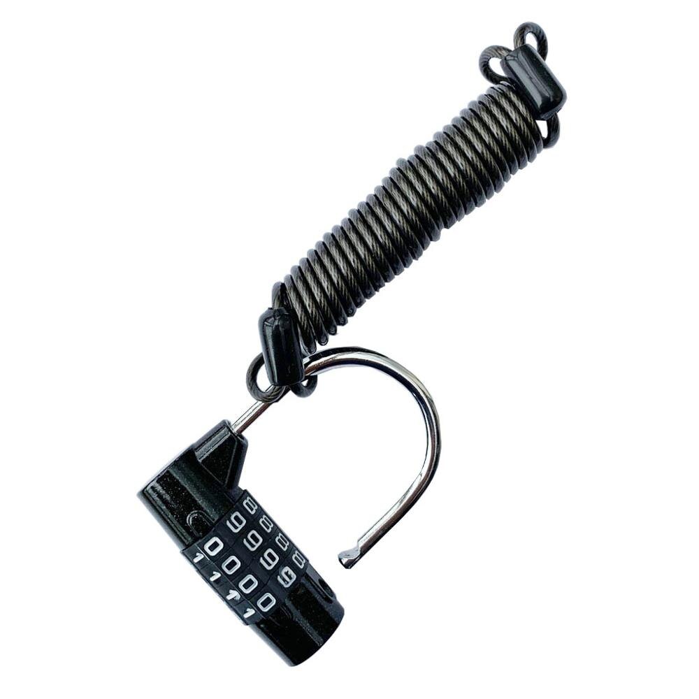 Mini Bike Lock 1500mm Fold Backpack Motorcycle Helmet 4 Digit Password Combination Anti-theft Gym Cycling MTB Bicycle Cable Lock