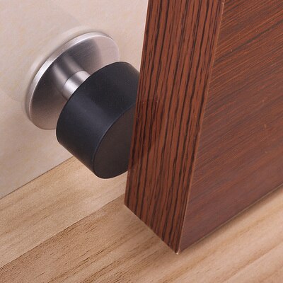 304 stainless steel door stop door bumper bumper door top rubber limiter glass door touch door block safety door resistance